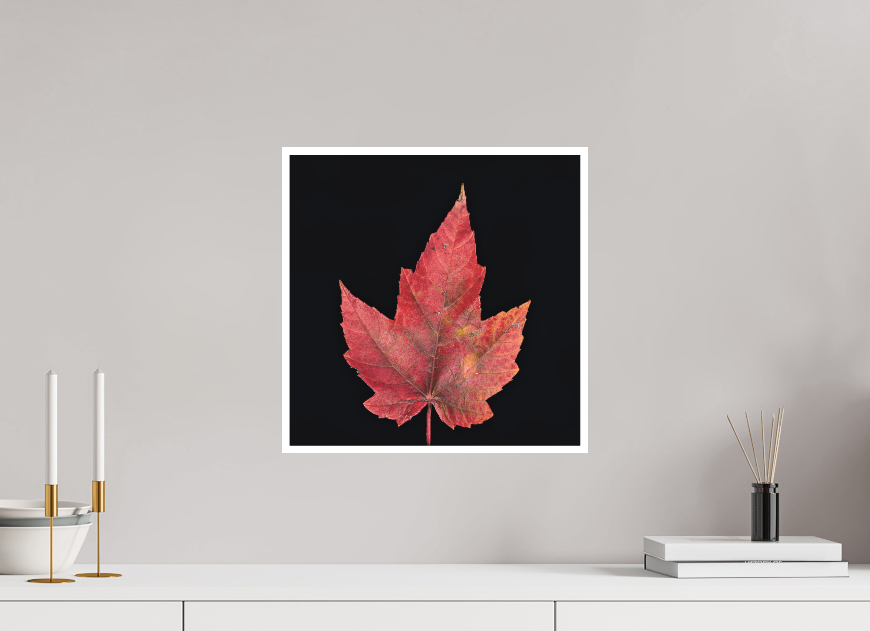 15 x 15″, Canson Photographique II with .4" white border Maple Leaf