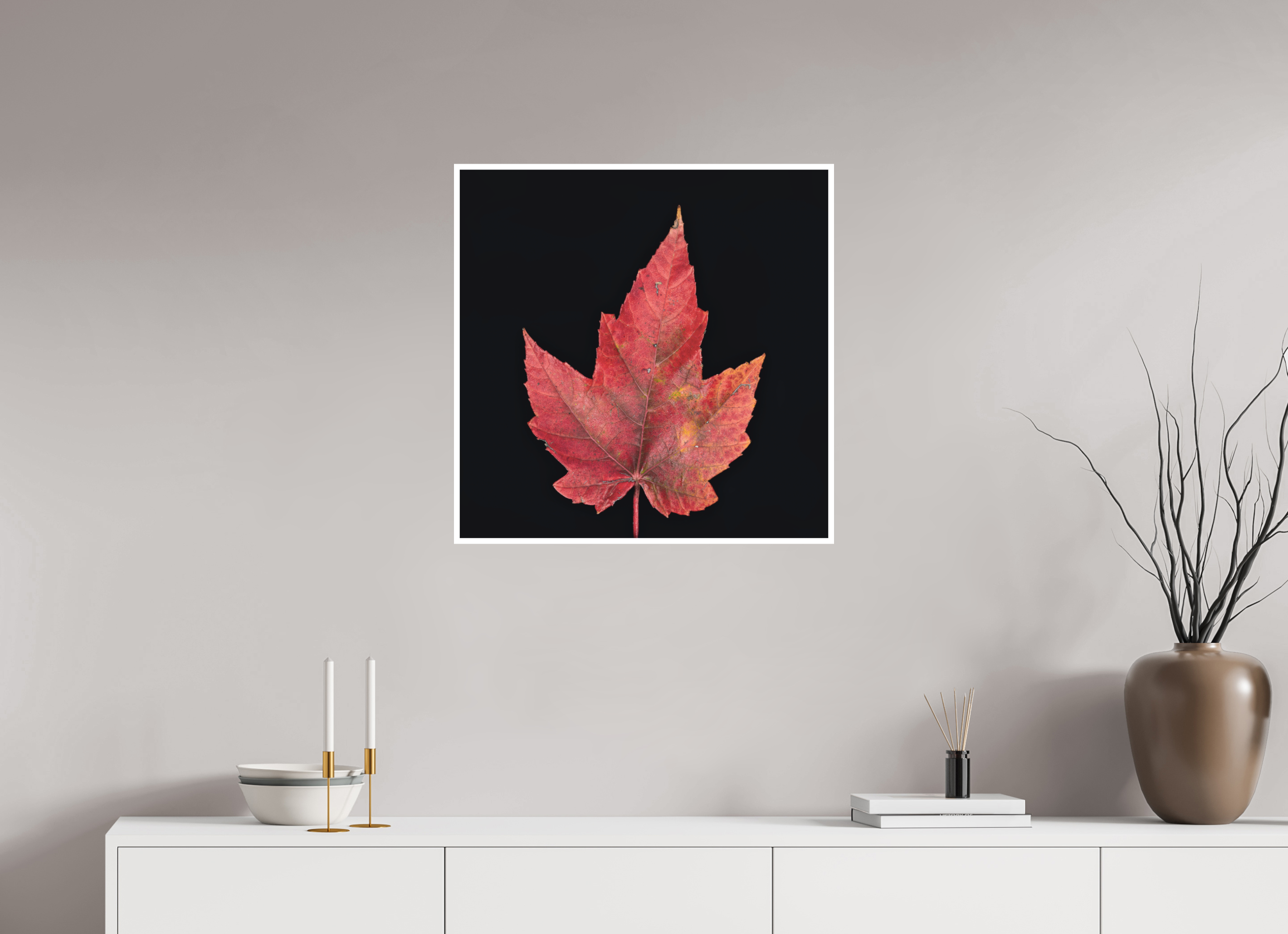 25 x 25″, Canson Photographique II with .4" white border Maple Leaf