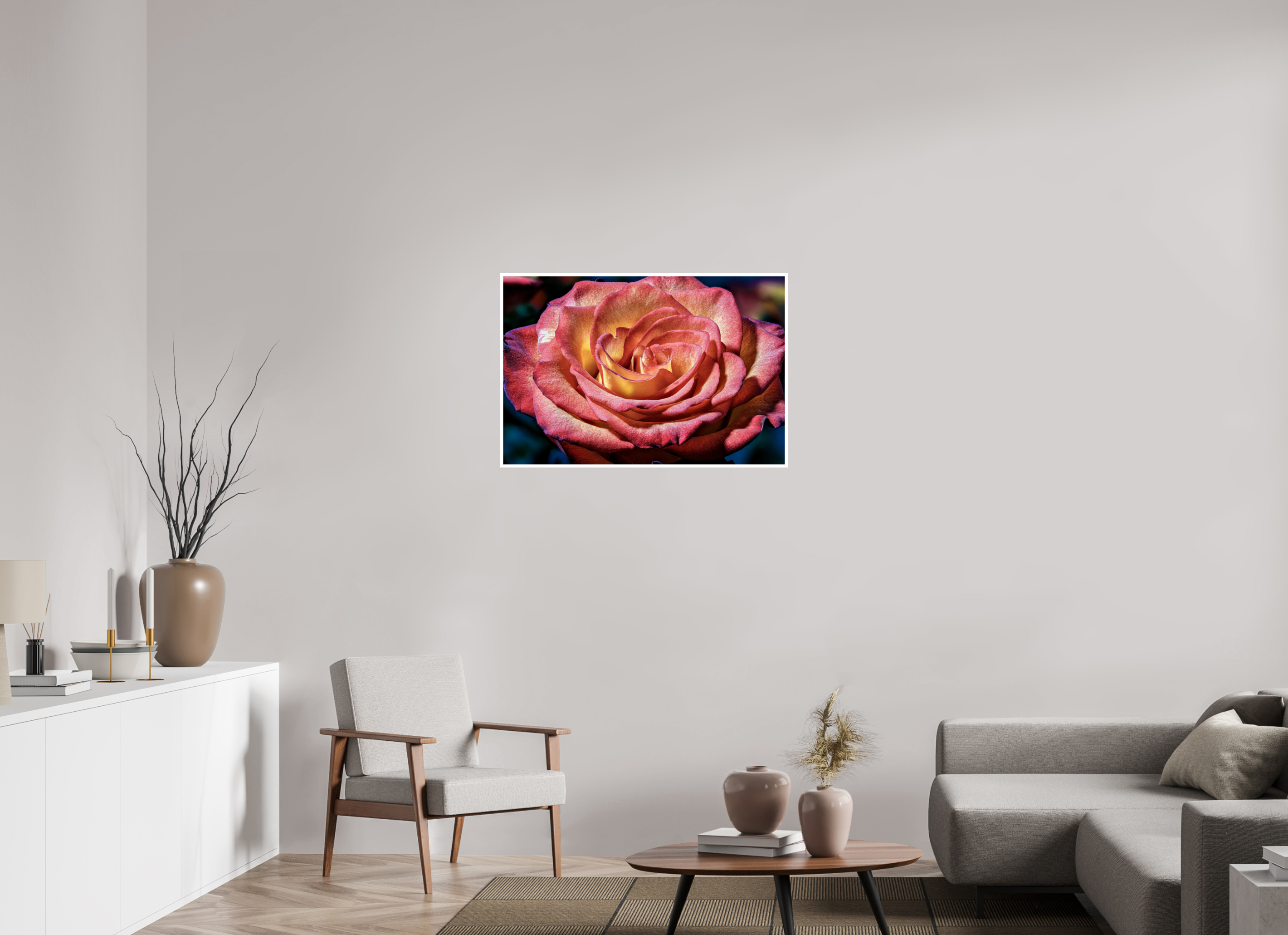36 x 24″, Canson Baryta Prestige II with .4" white border Autumn Rose
