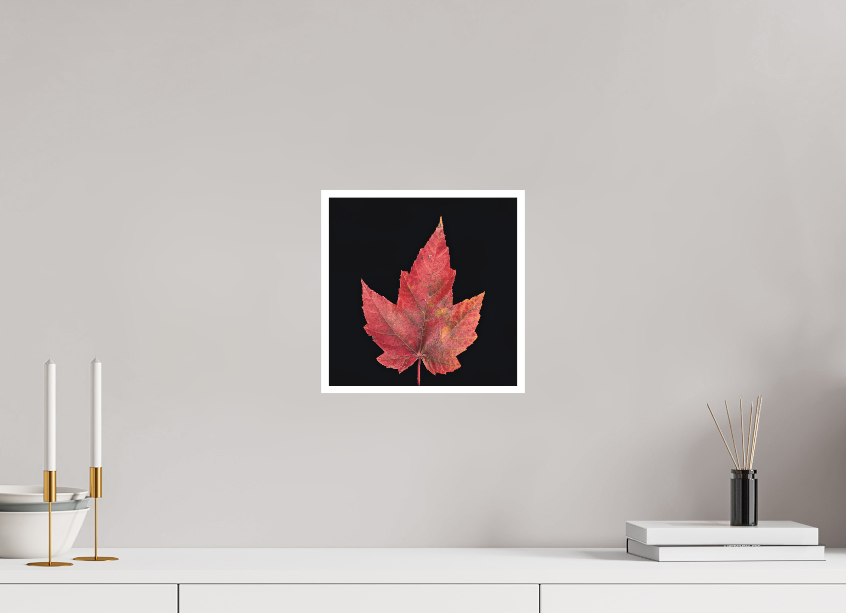 10 x 10″, Canson Photographique II with .4" white border Maple Leaf