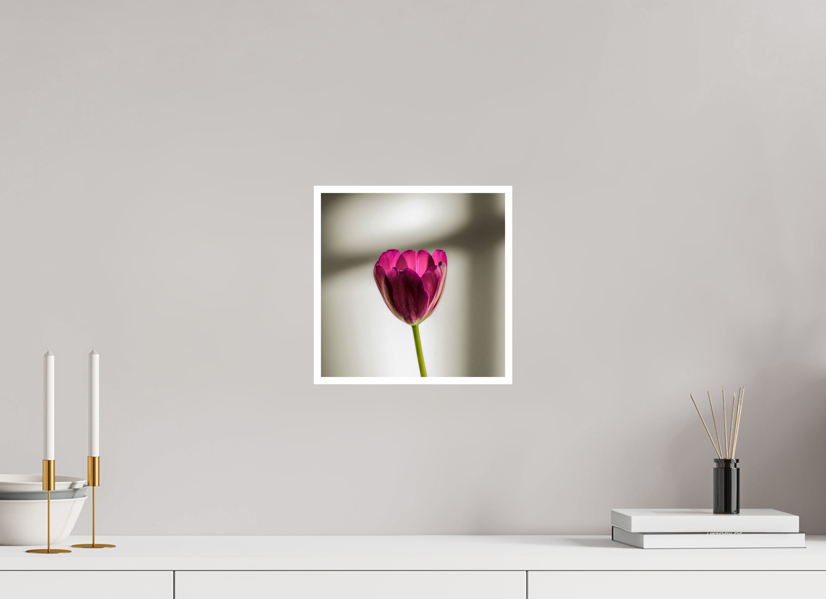 10 x 10″, Canson Baryta Prestige II with .4" white border Tulip