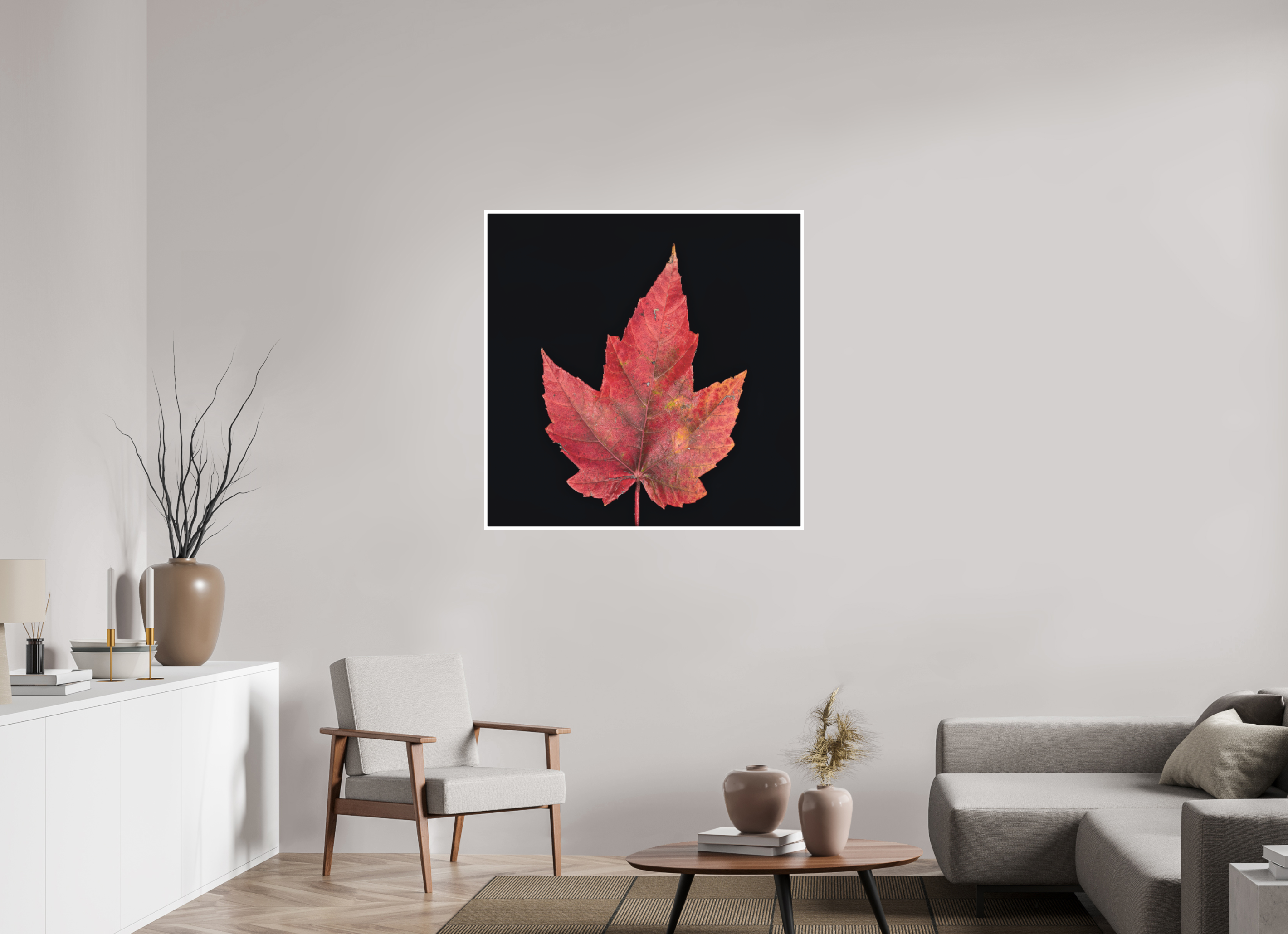 40 x 40″, Canson Photographique II with .4" white border Maple Leaf
