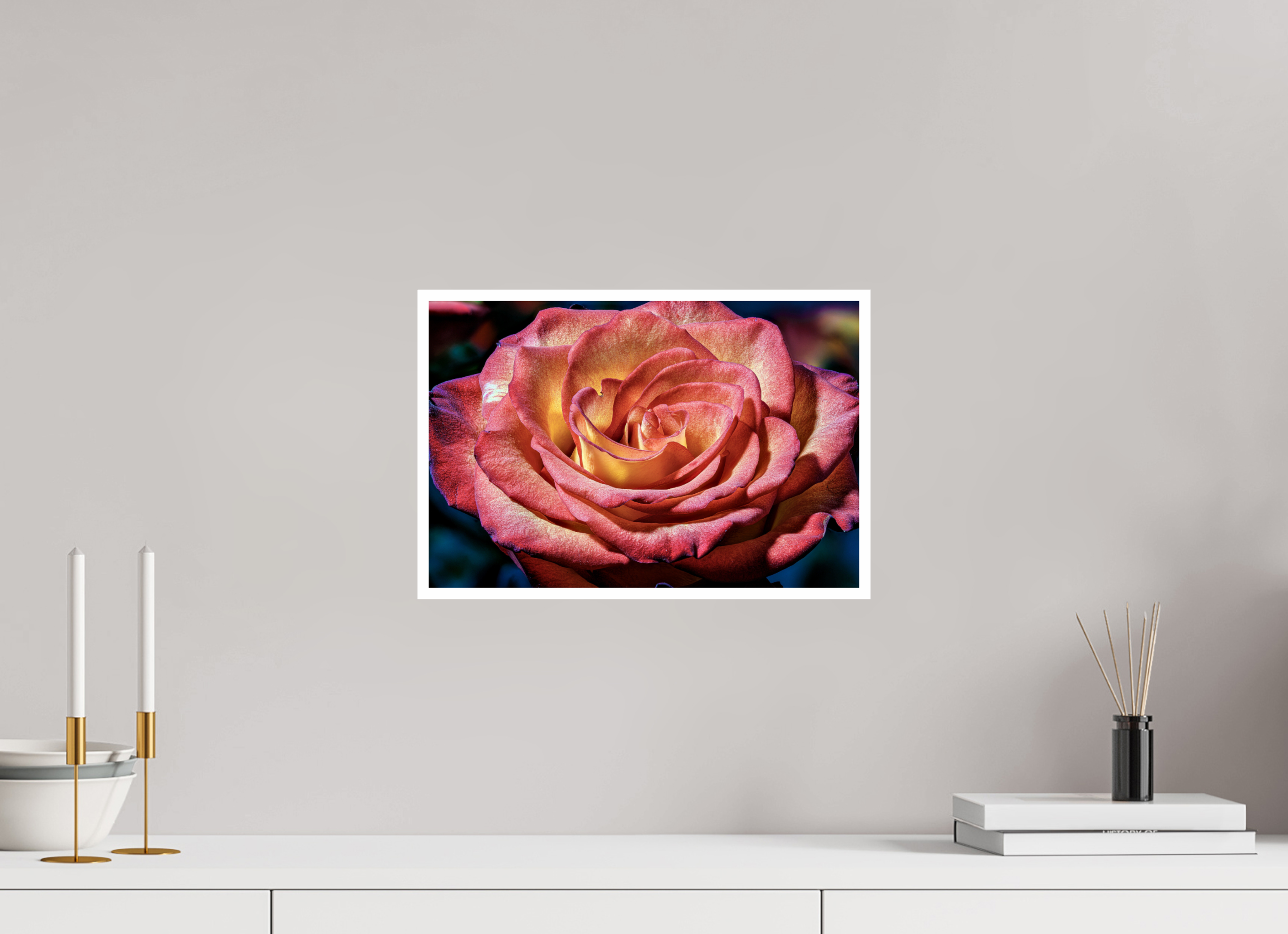 15 x 10″, Canson Baryta Prestige II with .4" white border Autumn Rose