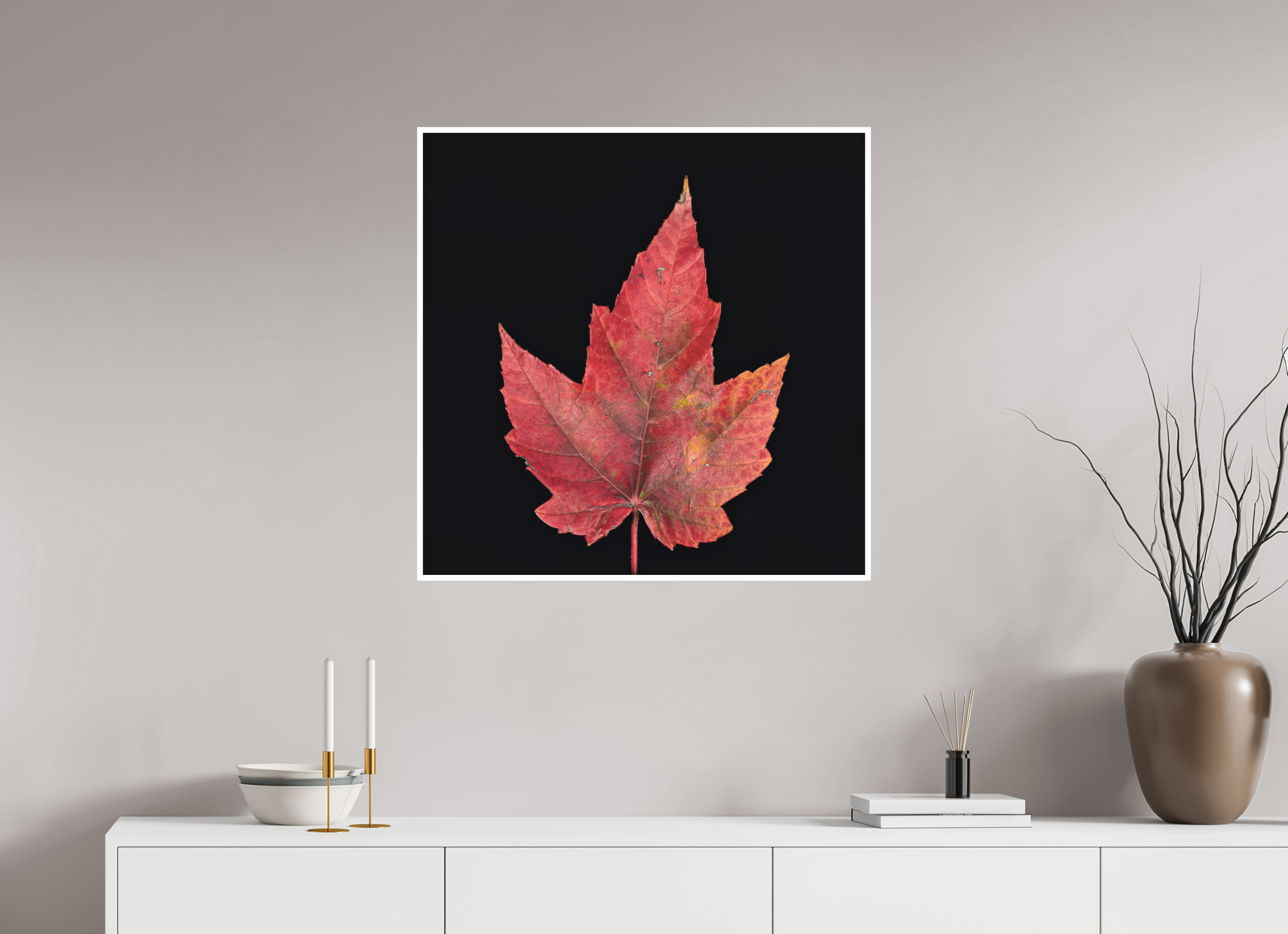 30 x 30″, Canson Photographique II with .4" white border Maple Leaf